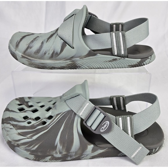 Chaco Shoes - Chaco Chillos Women's Clog Sz 9 Shoe Green Mist Lightweight Recover Arch Support